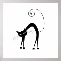 Black Whimsy Kitty 9 Posters