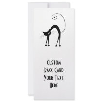 Black Whimsy Kitty 9 Rack Cards
