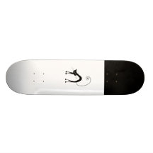 Black Whimsy Kitty 9 Skateboard Decks