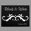 Black & White 2009 calendars