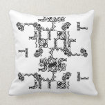 Black & White Abstract Pillows pillows