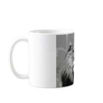 Black & White African Lion Mug