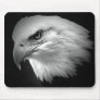 Black & White American Bald Eagle Mouse Pad