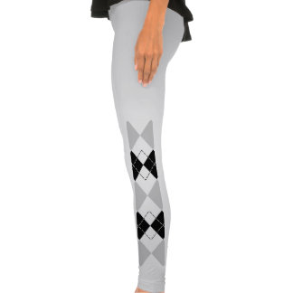 black white and gray leggings