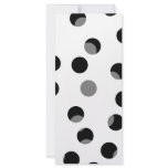Black, white and gray spotty pattern. customized rack card