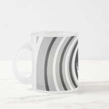 Black, White and Gray Twist Design. Mugs