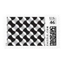Black, white and grey circles stamps