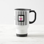 Black,white and pink, Bakery Mug