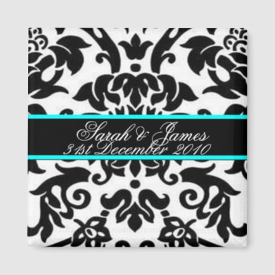 Aqua Black Wedding