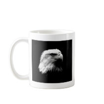 Black & White Bald Eagle Coffee Mugs