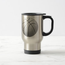 Black & White Basketball Coffee Mugs