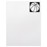 Black & White basketball Letterhead Design