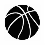 Black & White basketball Photo Cutouts