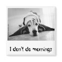 Black & White Basset Hound Magnet