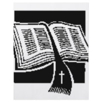 Black & White-bible-art design flyers