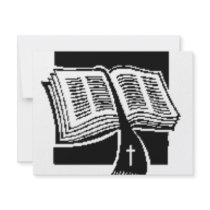 Black & White-bible-art design invitations