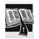Black &amp; White-bible-art design Custom Letterhead