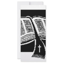 Black & White-bible-art design rack cards