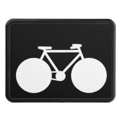black white bicycle trailer hitch covers