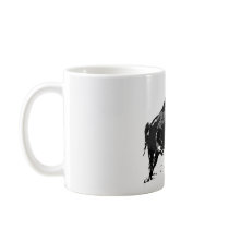 Black & White Bison / Buffalo Coffee Mug