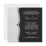 Black White Black Tie Corporate Party Event Announcement
