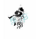 Black, White, Blue Rock Design t-shirts by rockoutdesigns Black, White, Blue Rock Design t-shirts