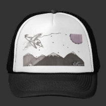 Black & white bomber scene hats