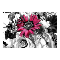 Black & White Bouquet posters