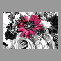 Black & White Bouquet posters by sharpcreations Black & White Bouquet posters