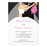Black & White Bride Bridal Shower Invitation