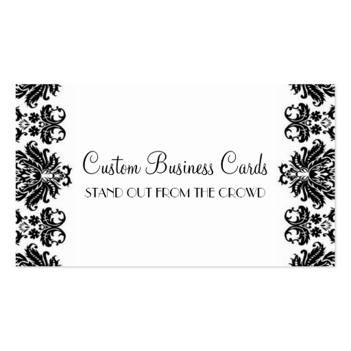 Black & White Business Card Template (front side)