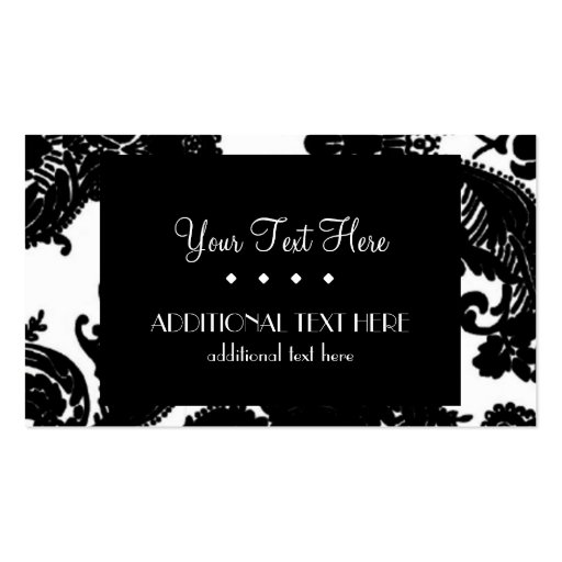 Black & White Business Card Template