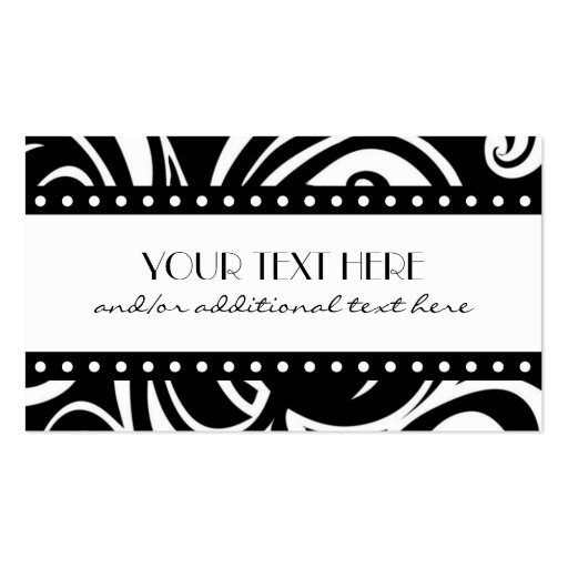 Black & White Business Card Templates (front side)