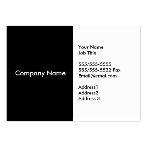 Black White Business Cards