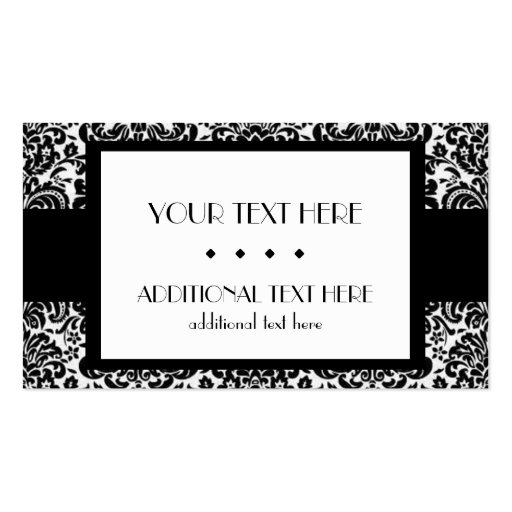 Black & White Business Cards (front side)