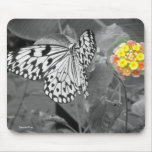 Black & White Buttefly Mousepad