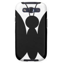 BLACK WHITE BUTTERFLY SHAPE CARTOON VECTOR GRAPHIC GALAXY SIII COVERS