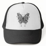 Black & White Butterfly-Tattoo Style hats