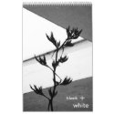 black + white calendar