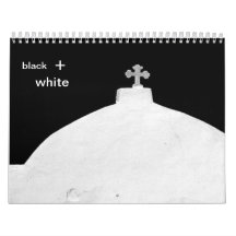 black + white wall calendar