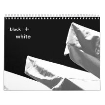 black + white wall calendar
