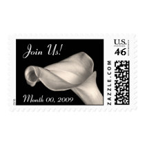 Black & White Calla Lily, Join Us! postage