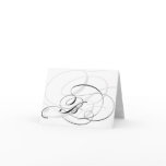 Black & White Calligraphy Initial B Monogram Cards