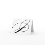 Black & White Calligraphy Initial J Monogram Cards