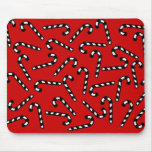 Black &amp; White Candy Canes Mouse Pad