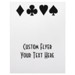 Black &amp; White  Card Suits 1 Full Color Flyer