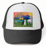 Black &amp; White Cat - Fantasy Land Hat