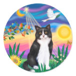 Black &amp; White Cat - Twilight Sticker
