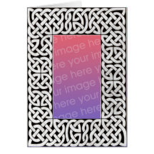 Black & White Celtic Frame card 2