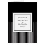 Black & White Ceremony Programs Greeting Cards